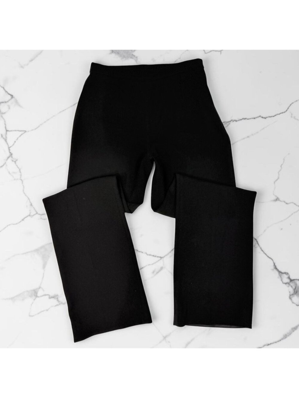 ST JOHN Essentials by Marie Gray Dress Pants Size 4 Black Side Zip High Rise